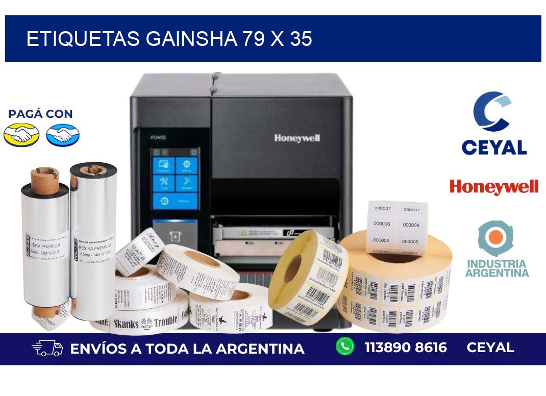 etiquetas gainsha 79 x 35