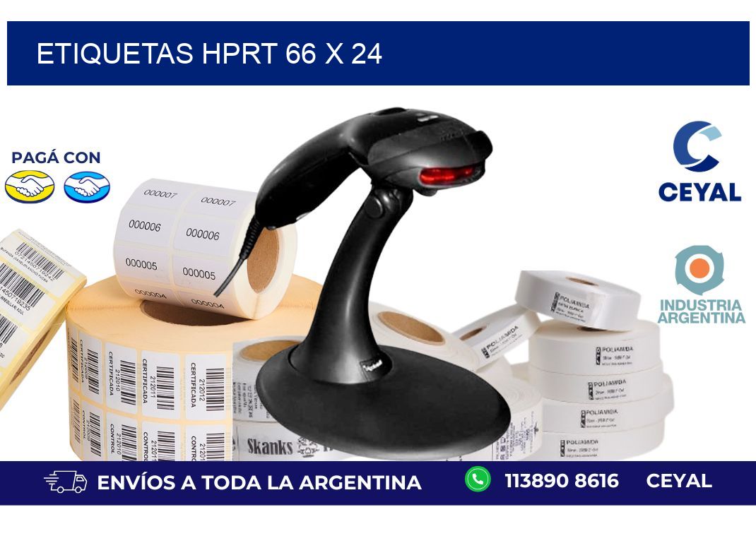 etiquetas hprt 66 x 24