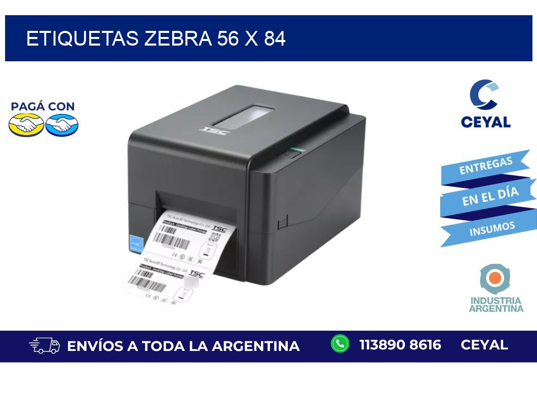 etiquetas zebra 56 x 84