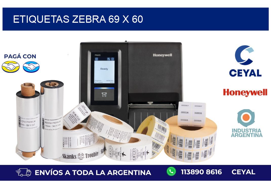 etiquetas zebra 69 x 60