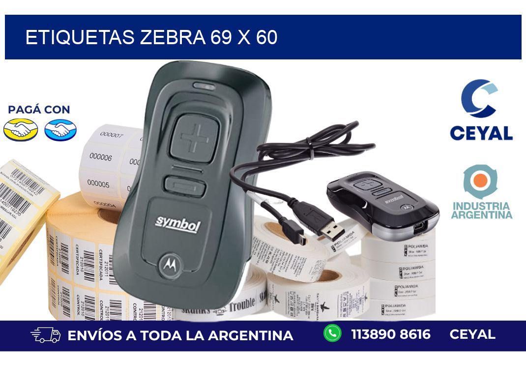 etiquetas zebra 69 x 60