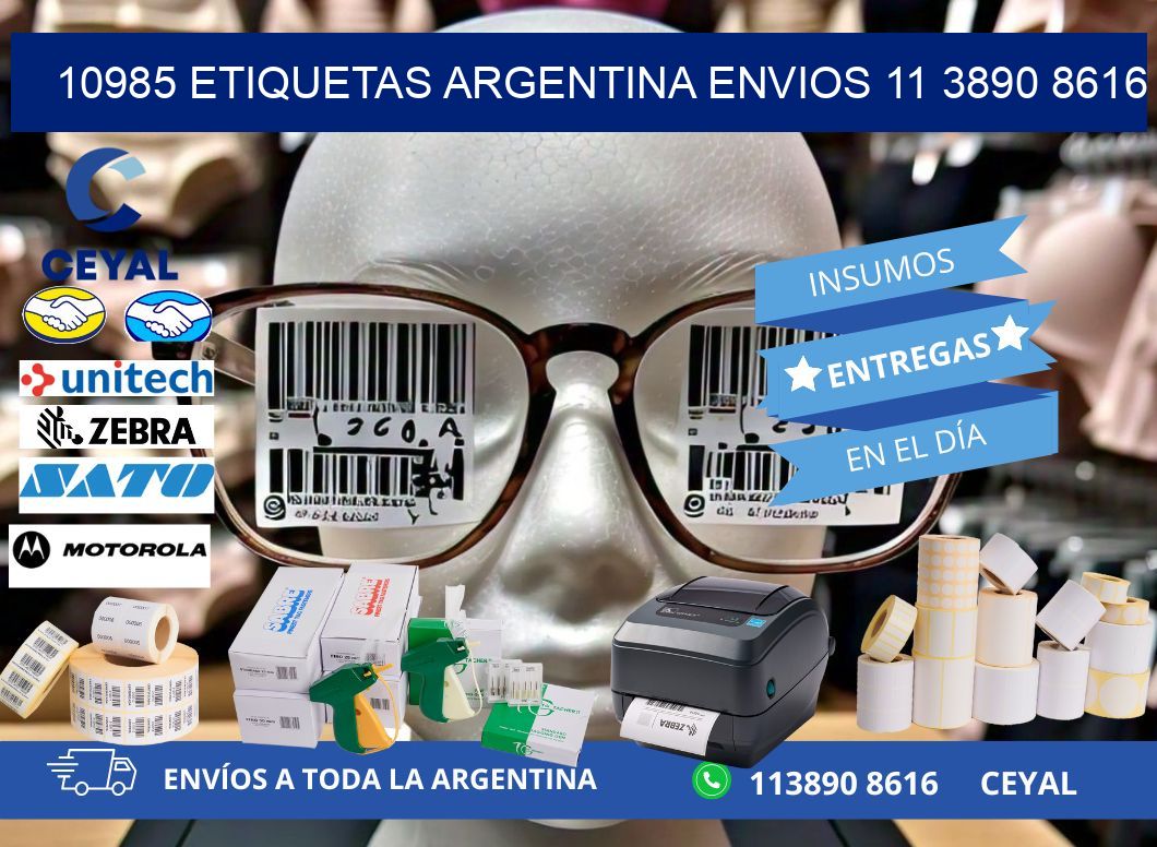 10985 ETIQUETAS ARGENTINA ENVIOS 11 3890 8616