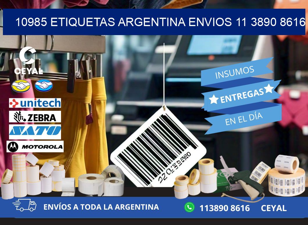 10985 ETIQUETAS ARGENTINA ENVIOS 11 3890 8616
