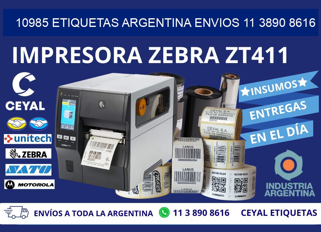 10985 ETIQUETAS ARGENTINA ENVIOS 11 3890 8616