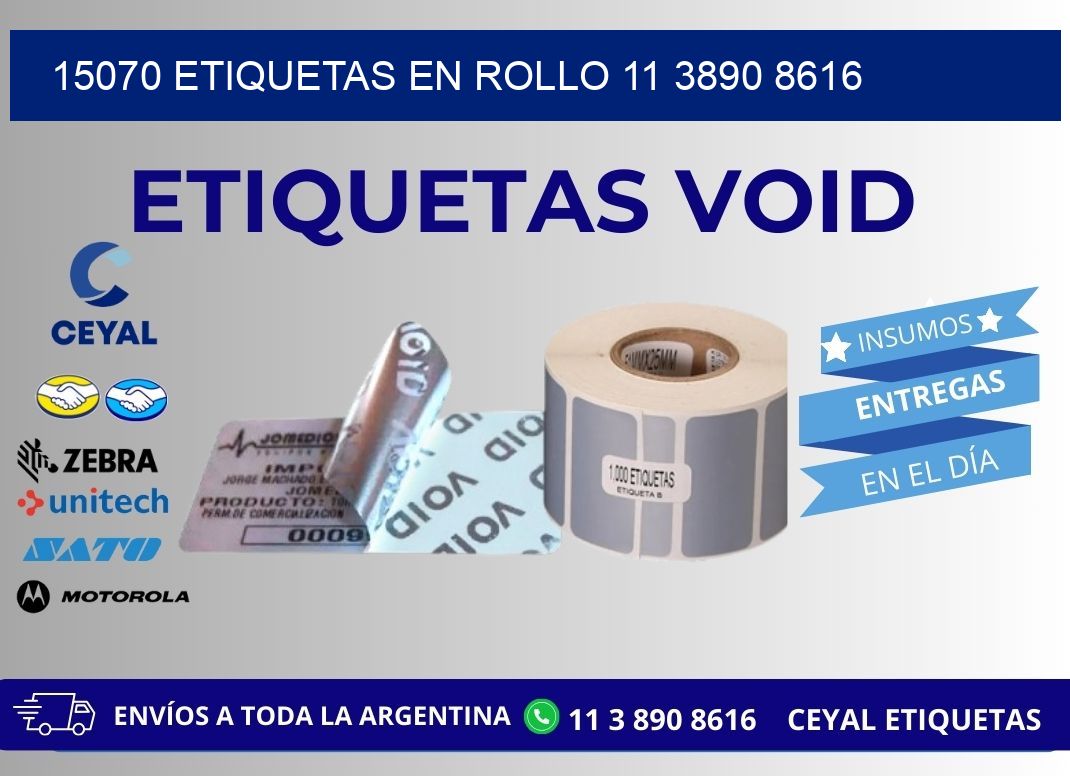 15070 ETIQUETAS EN ROLLO 11 3890 8616