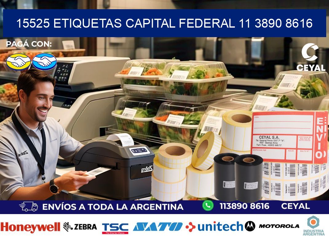 15525 ETIQUETAS CAPITAL FEDERAL 11 3890 8616