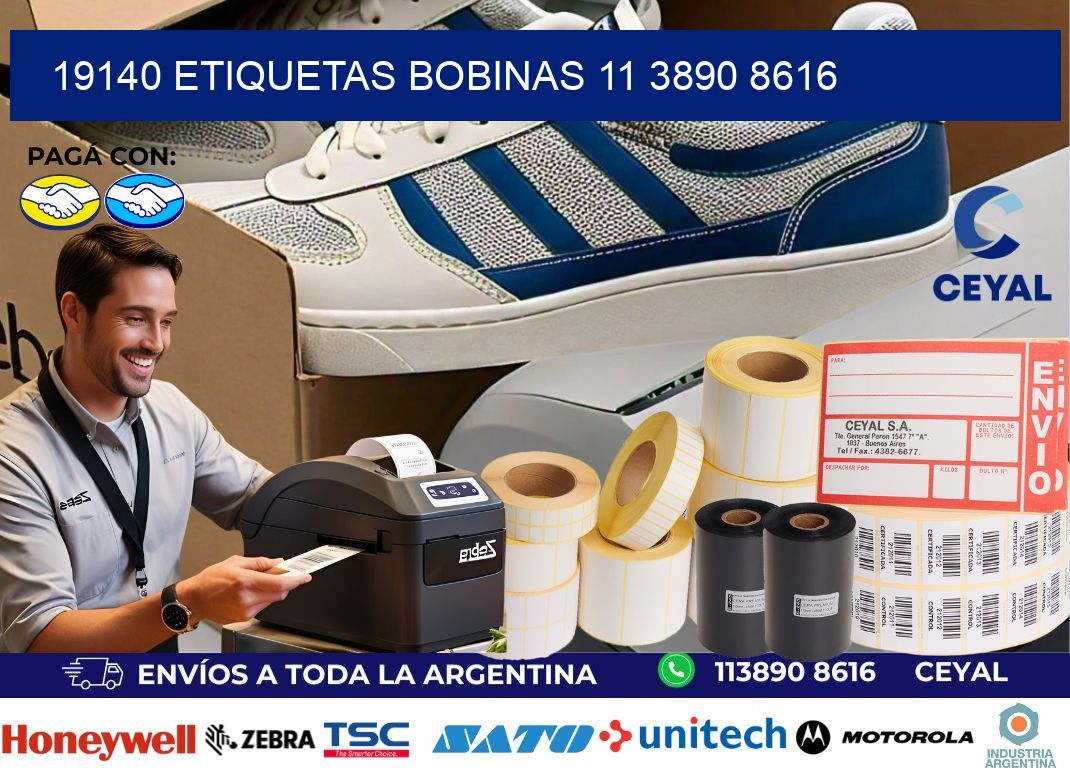 19140 ETIQUETAS BOBINAS 11 3890 8616