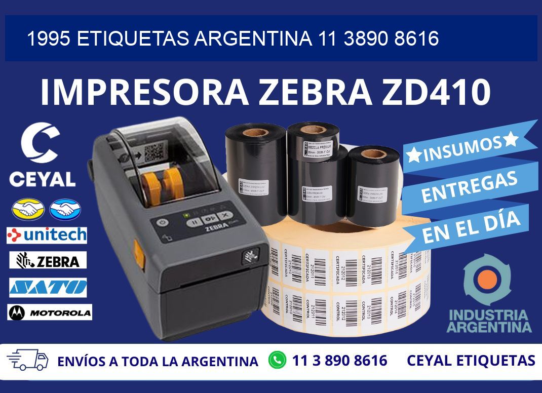 1995 ETIQUETAS ARGENTINA 11 3890 8616