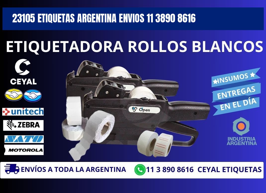 23105 ETIQUETAS ARGENTINA ENVIOS 11 3890 8616