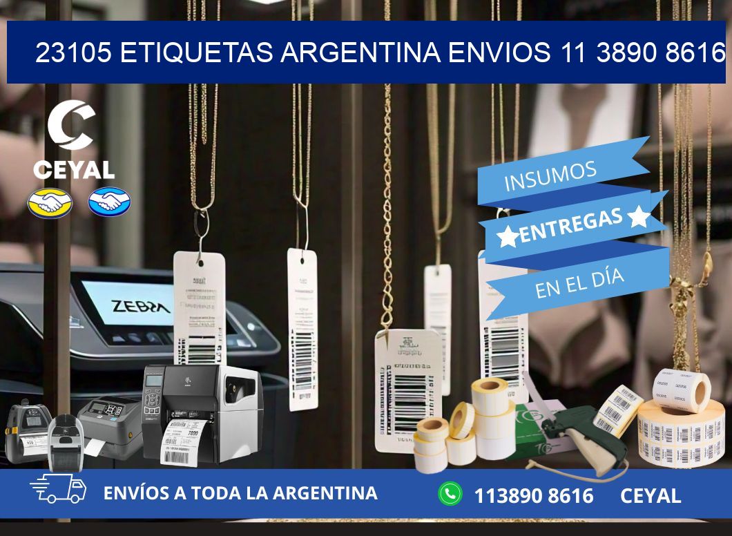 23105 ETIQUETAS ARGENTINA ENVIOS 11 3890 8616