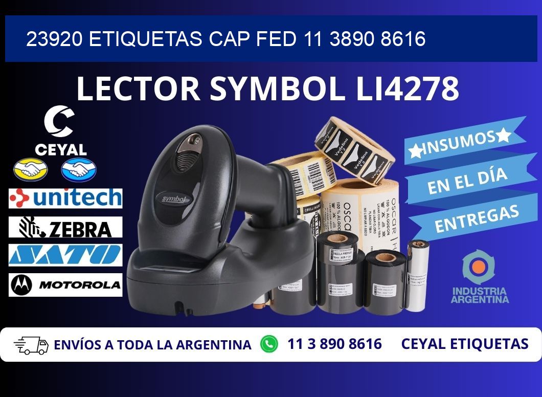 23920 ETIQUETAS CAP FED 11 3890 8616