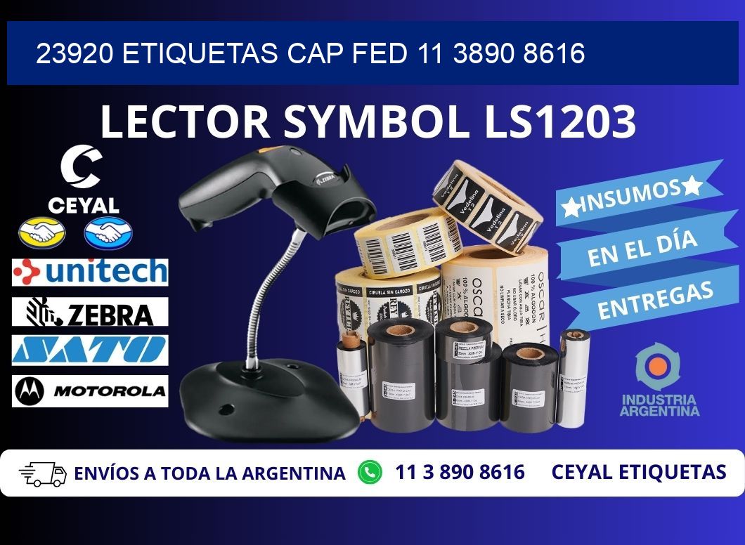 23920 ETIQUETAS CAP FED 11 3890 8616