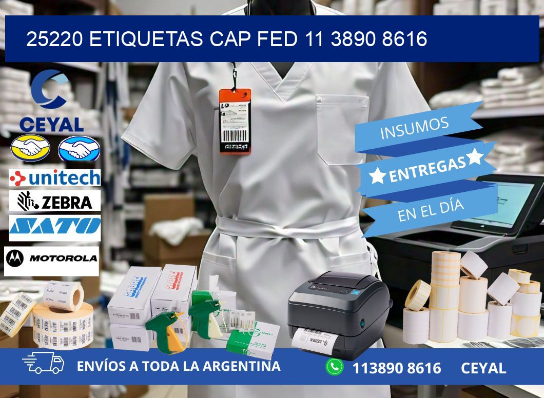 25220 ETIQUETAS CAP FED 11 3890 8616