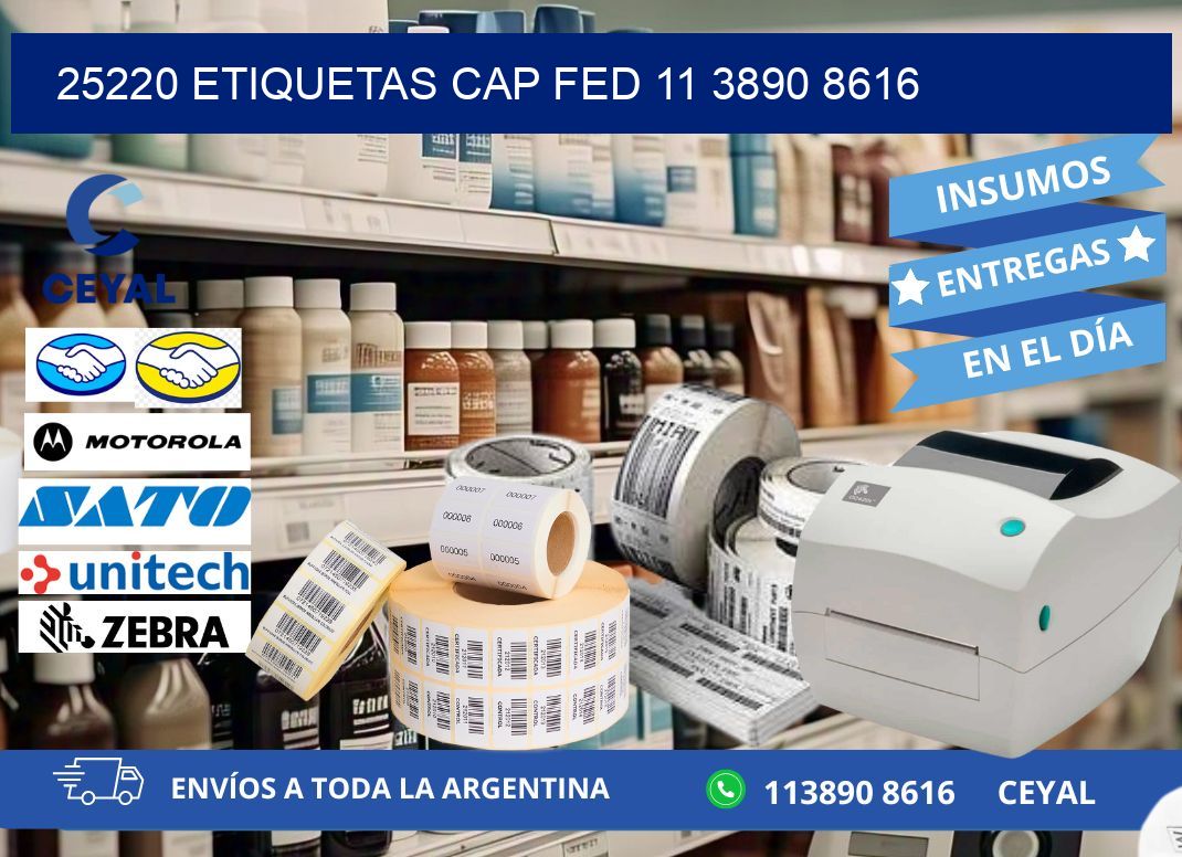25220 ETIQUETAS CAP FED 11 3890 8616