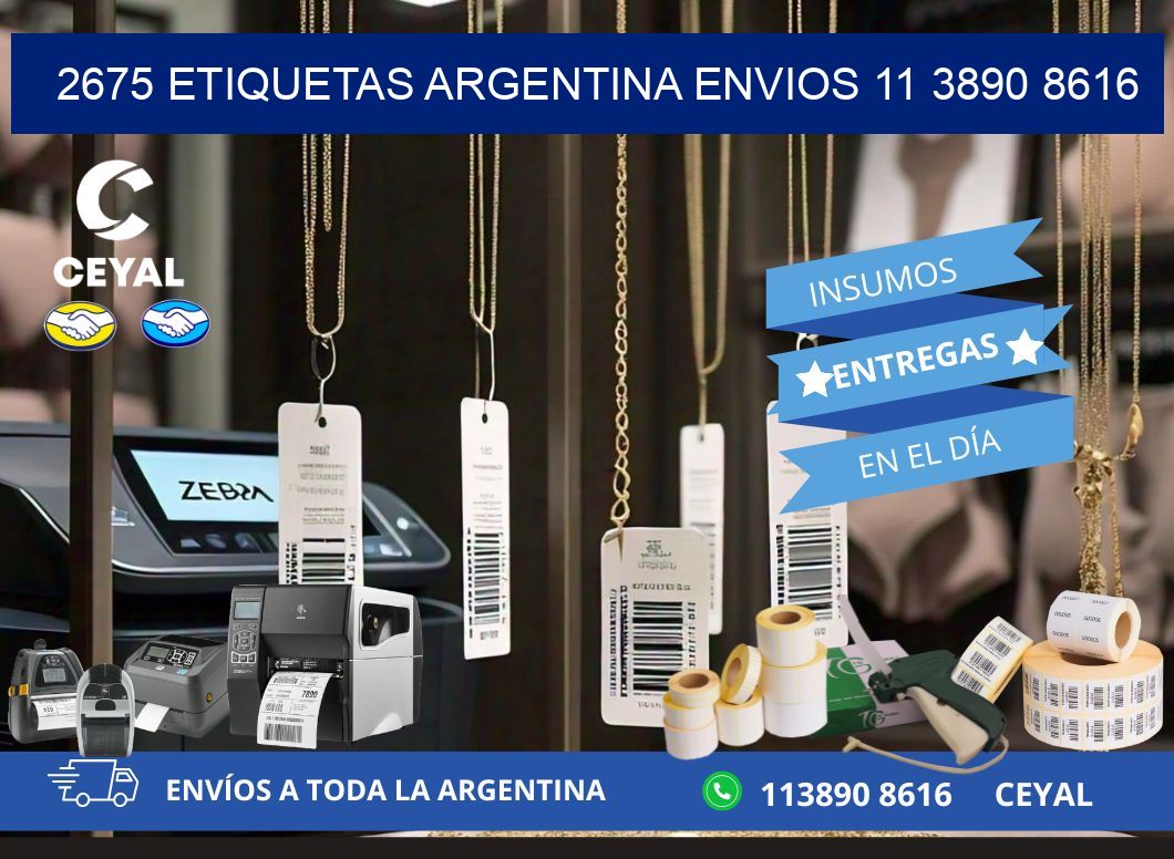 2675 ETIQUETAS ARGENTINA ENVIOS 11 3890 8616