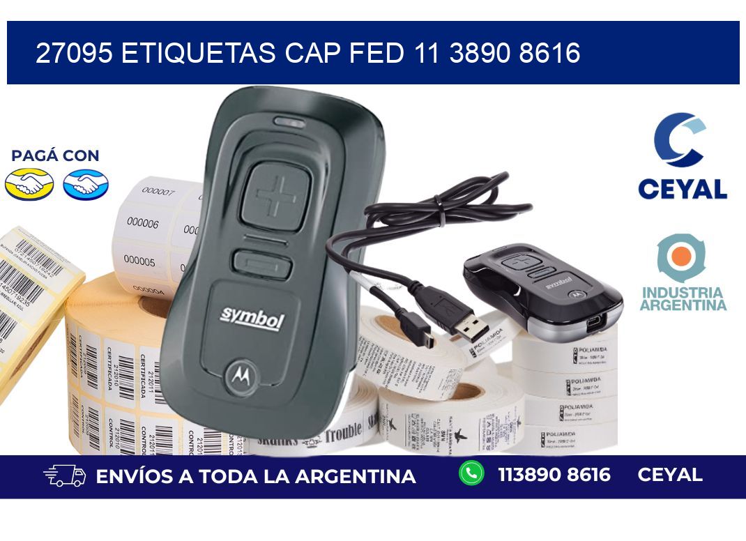 27095 ETIQUETAS CAP FED 11 3890 8616