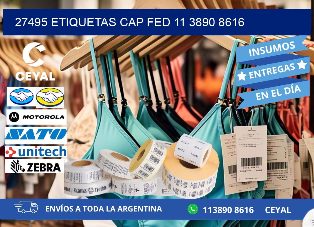 27495 ETIQUETAS CAP FED 11 3890 8616