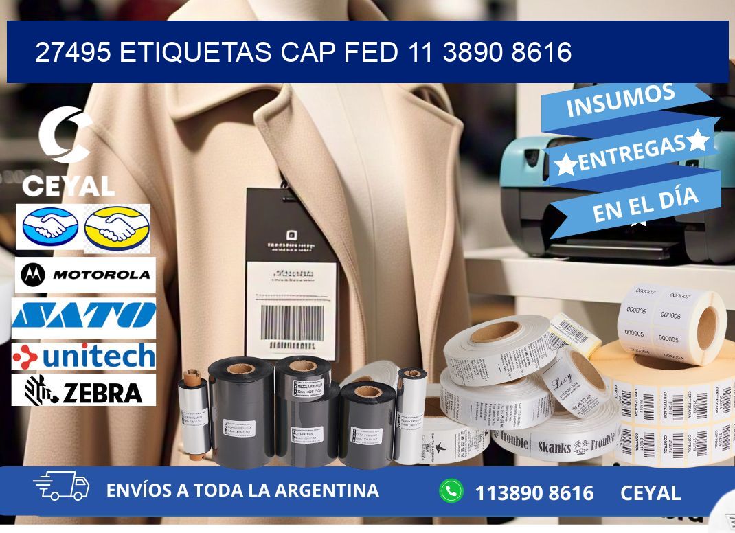 27495 ETIQUETAS CAP FED 11 3890 8616