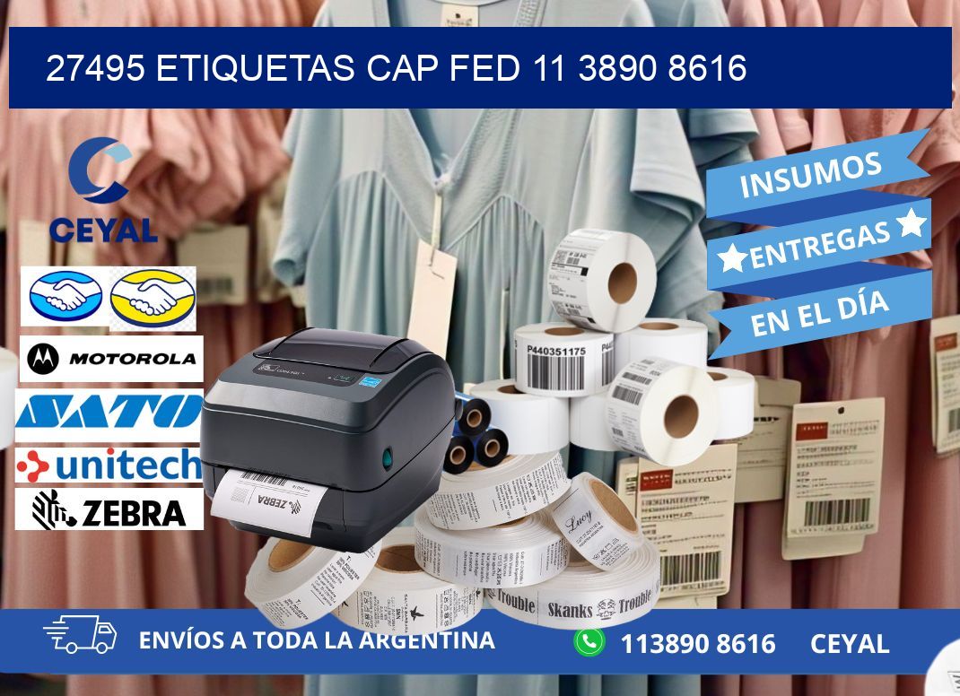 27495 ETIQUETAS CAP FED 11 3890 8616
