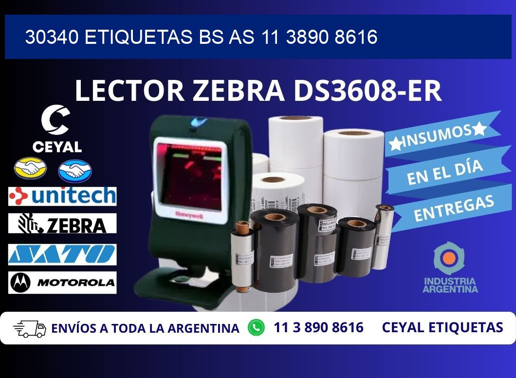 30340 ETIQUETAS BS AS 11 3890 8616