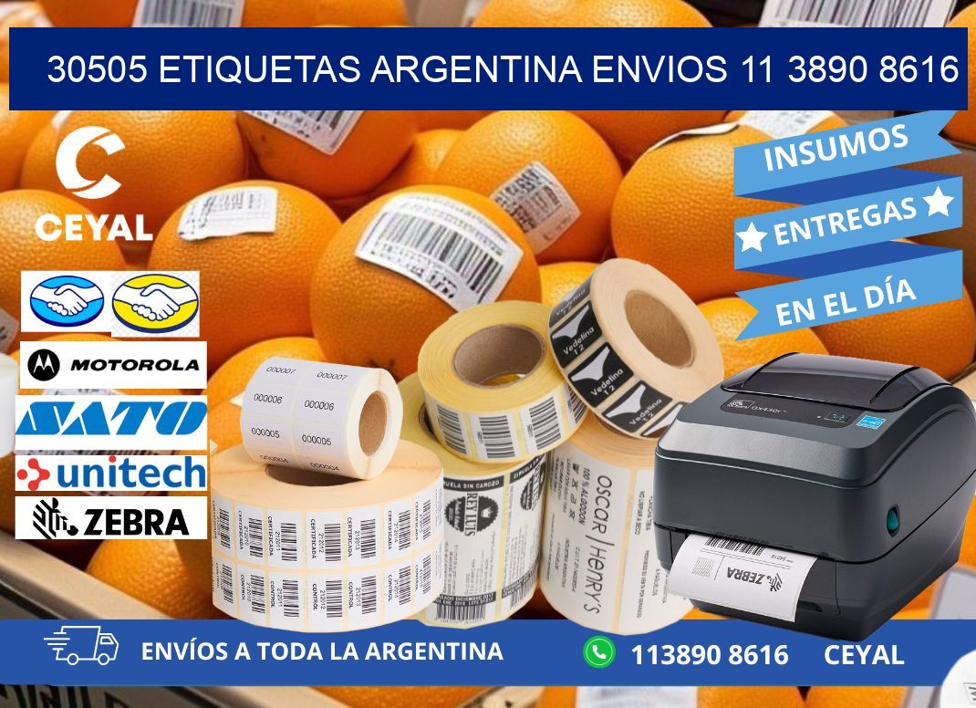 30505 ETIQUETAS ARGENTINA ENVIOS 11 3890 8616