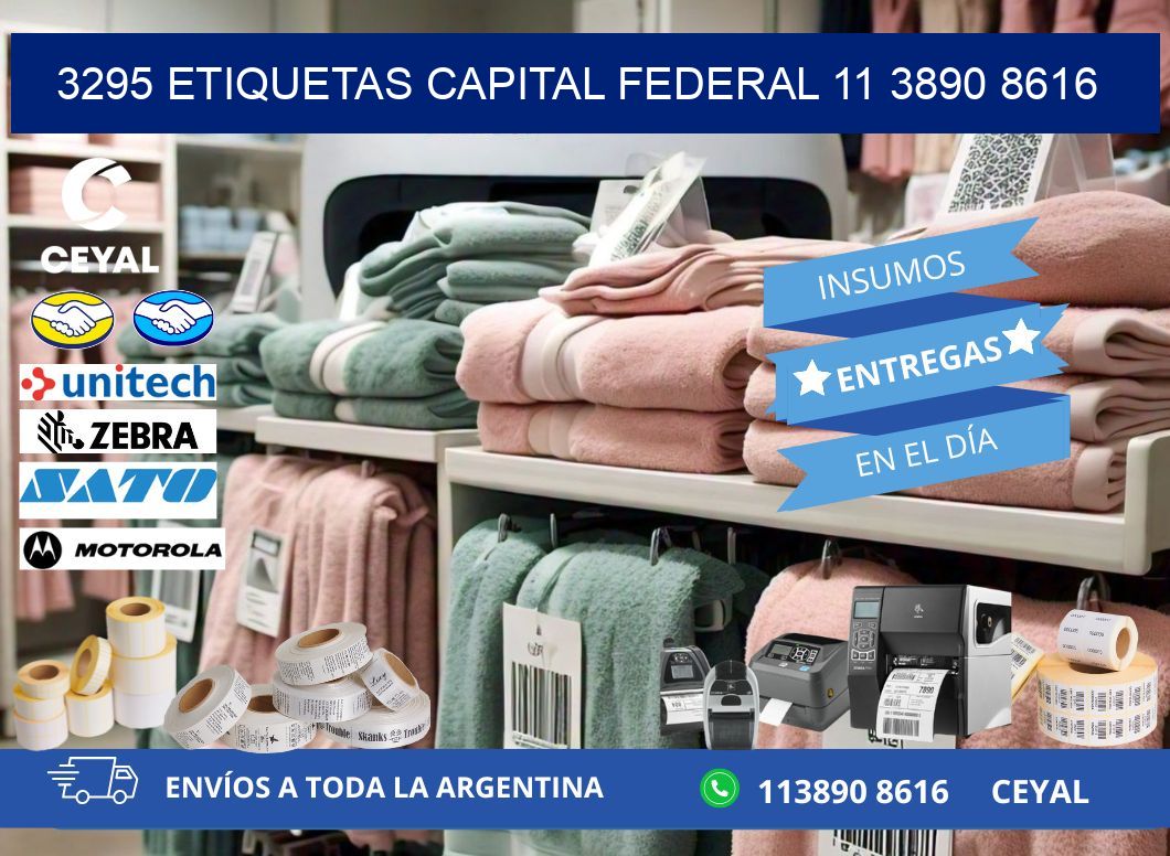 3295 ETIQUETAS CAPITAL FEDERAL 11 3890 8616