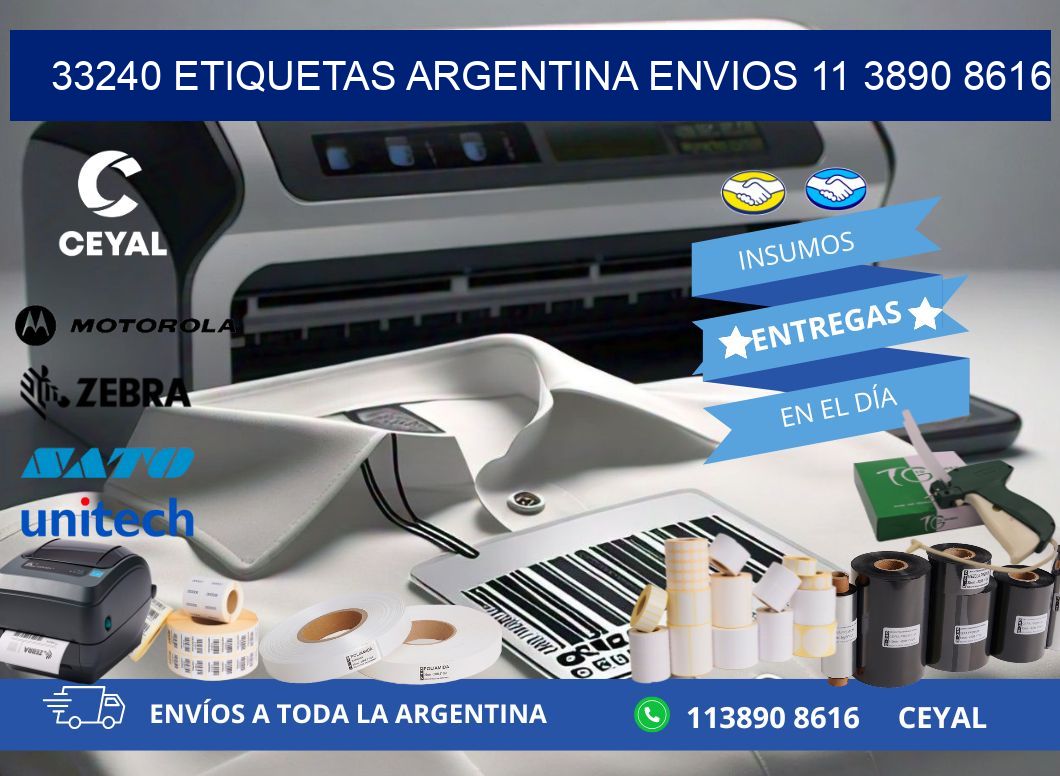 33240 ETIQUETAS ARGENTINA ENVIOS 11 3890 8616