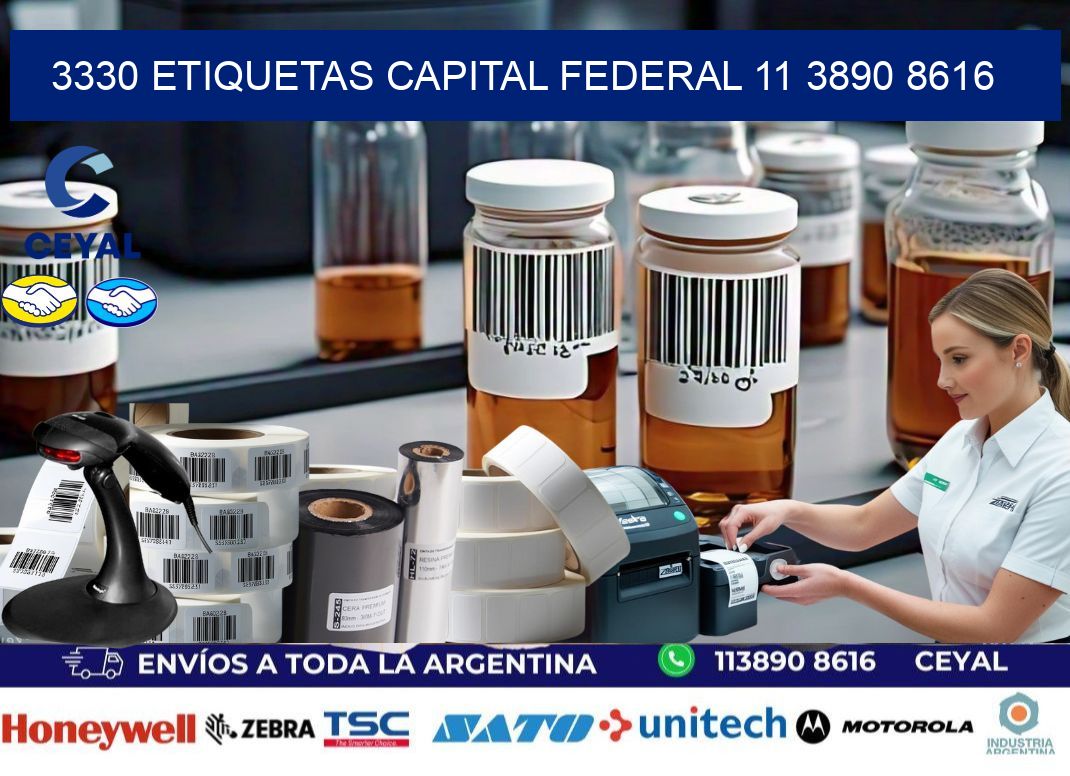 3330 ETIQUETAS CAPITAL FEDERAL 11 3890 8616