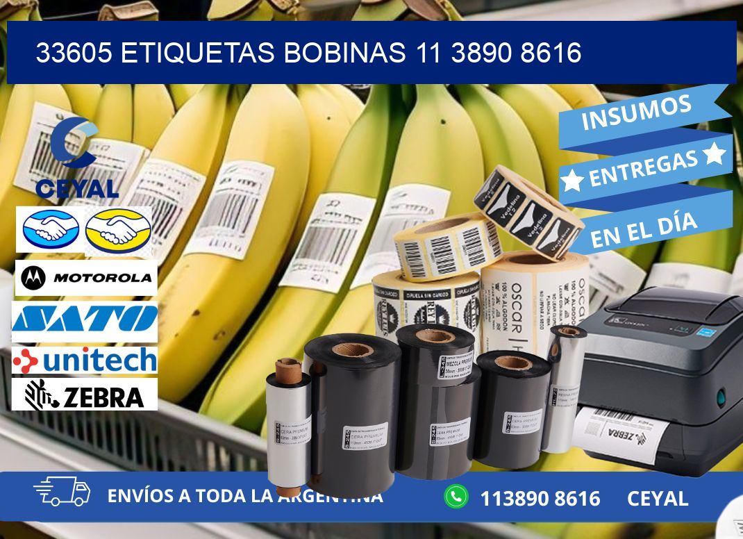 33605 ETIQUETAS BOBINAS 11 3890 8616