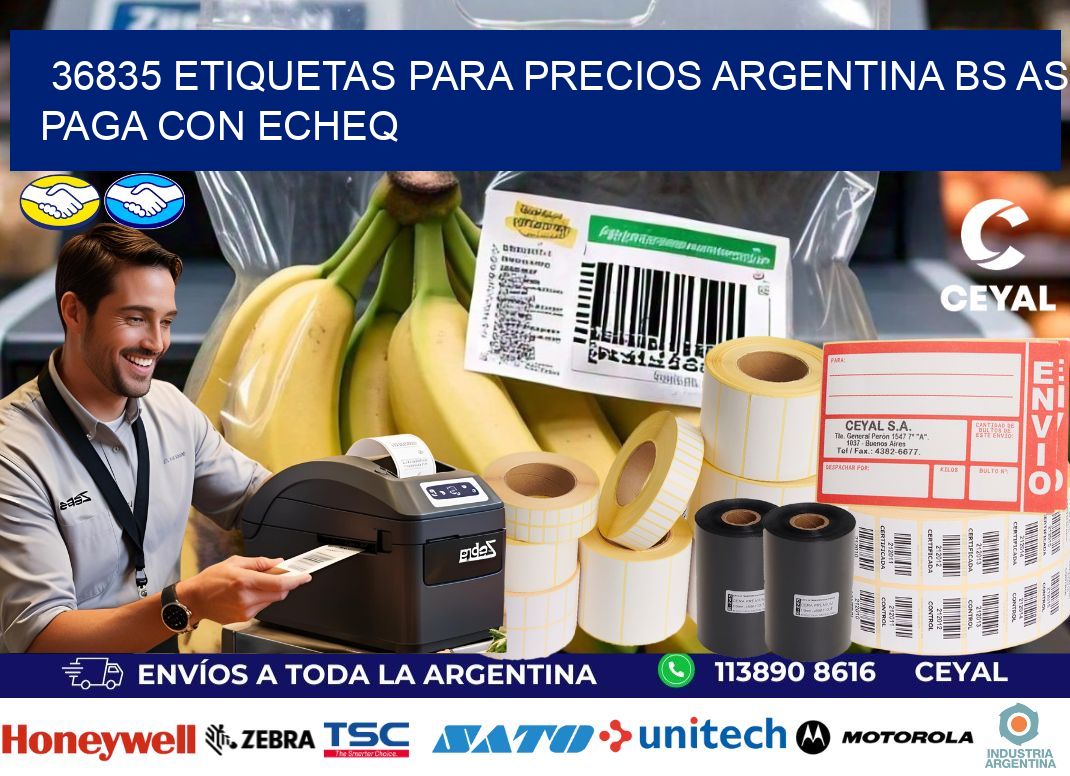 36835 ETIQUETAS PARA PRECIOS ARGENTINA BS AS PAGA CON ECHEQ