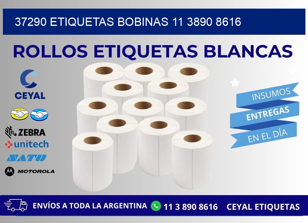 37290 ETIQUETAS BOBINAS 11 3890 8616