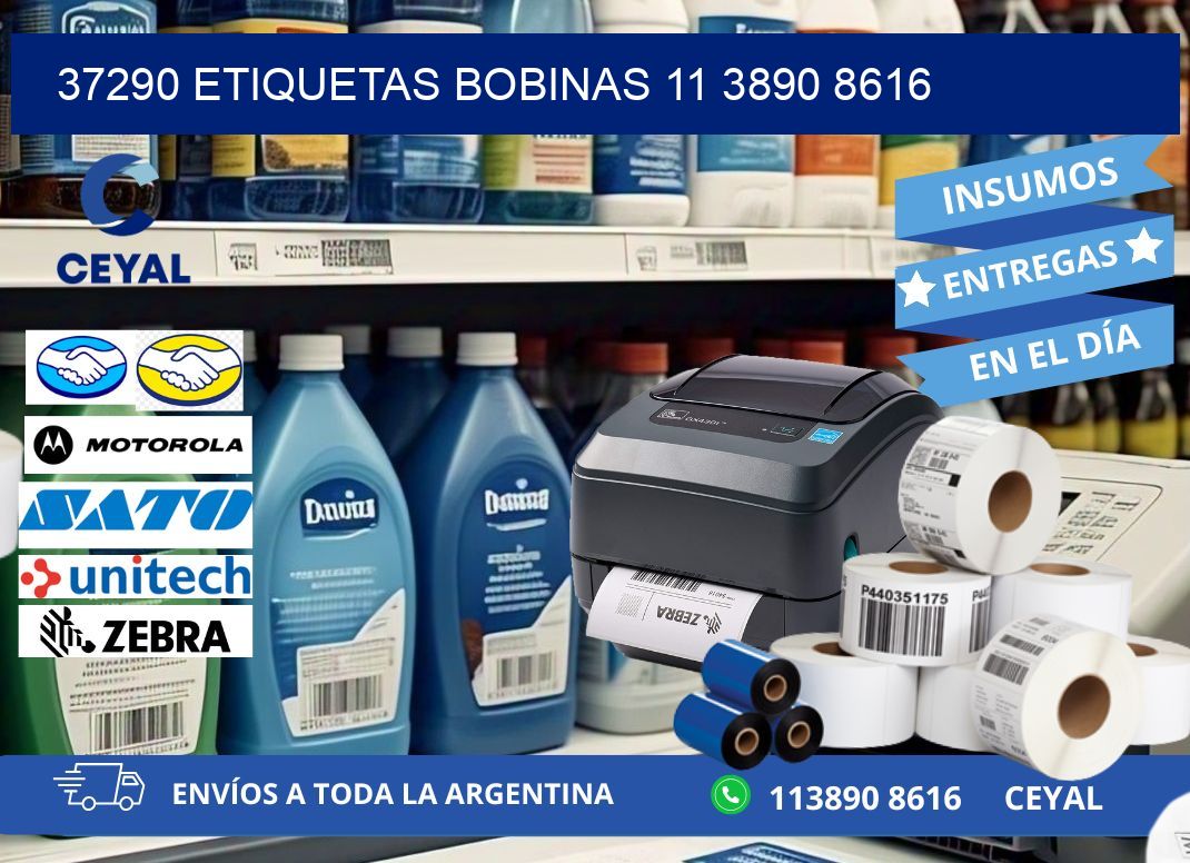 37290 ETIQUETAS BOBINAS 11 3890 8616
