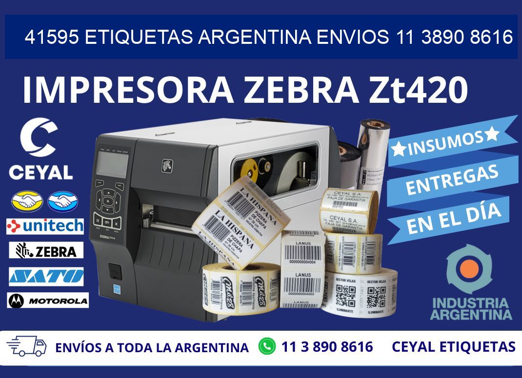 41595 ETIQUETAS ARGENTINA ENVIOS 11 3890 8616