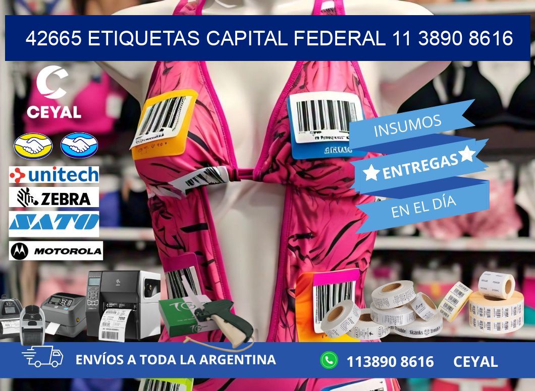 42665 ETIQUETAS CAPITAL FEDERAL 11 3890 8616