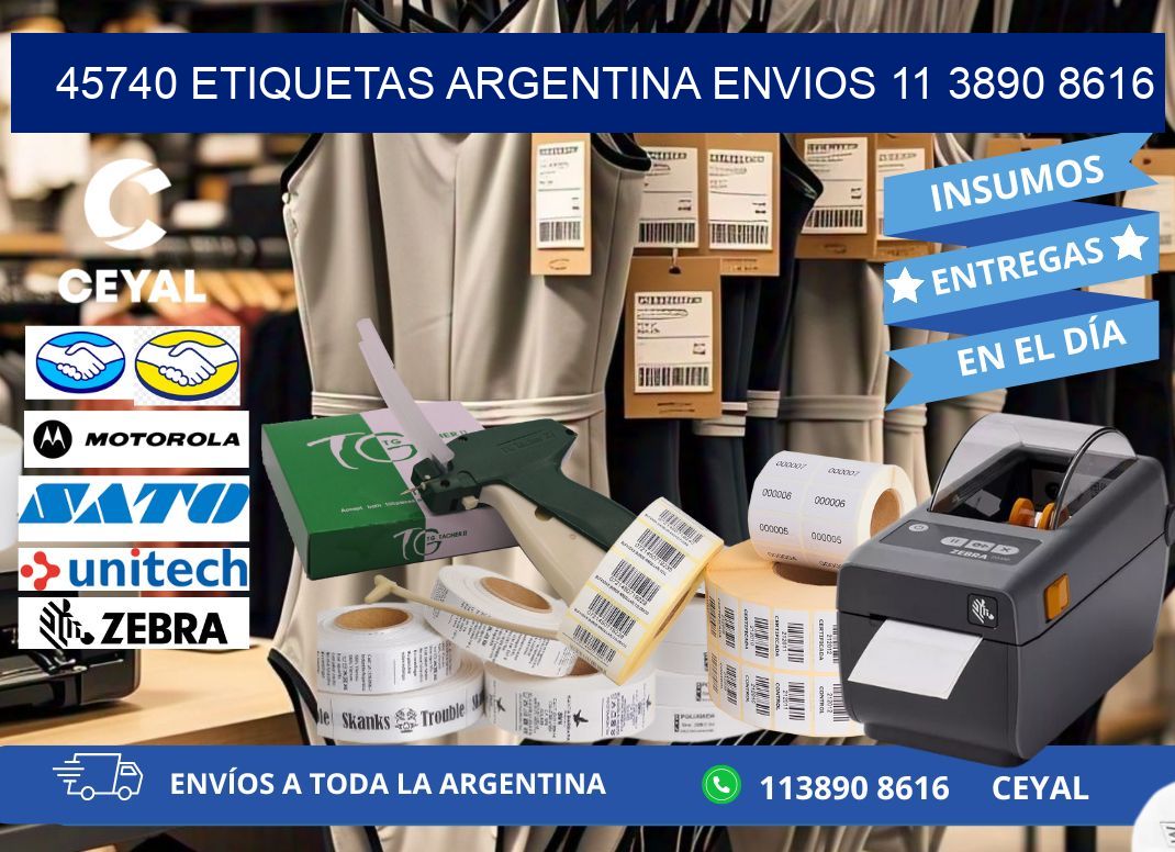 45740 ETIQUETAS ARGENTINA ENVIOS 11 3890 8616