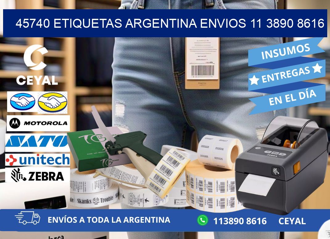 45740 ETIQUETAS ARGENTINA ENVIOS 11 3890 8616