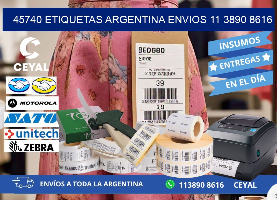 45740 ETIQUETAS ARGENTINA ENVIOS 11 3890 8616
