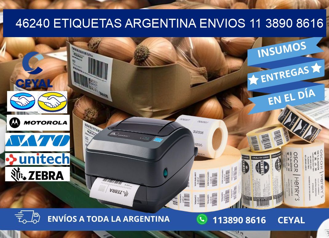 46240 ETIQUETAS ARGENTINA ENVIOS 11 3890 8616