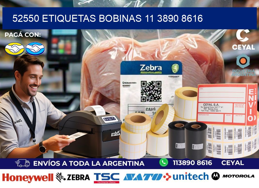 52550 ETIQUETAS BOBINAS 11 3890 8616