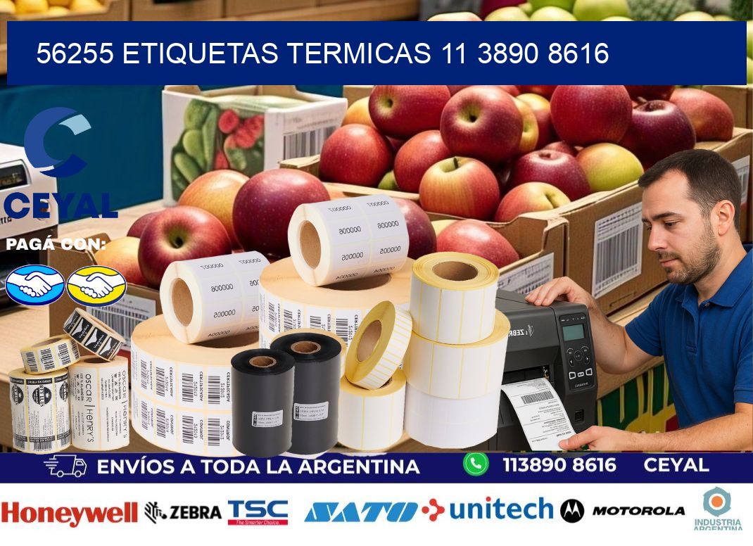 56255 ETIQUETAS TERMICAS 11 3890 8616
