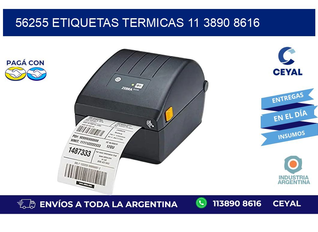 56255 ETIQUETAS TERMICAS 11 3890 8616