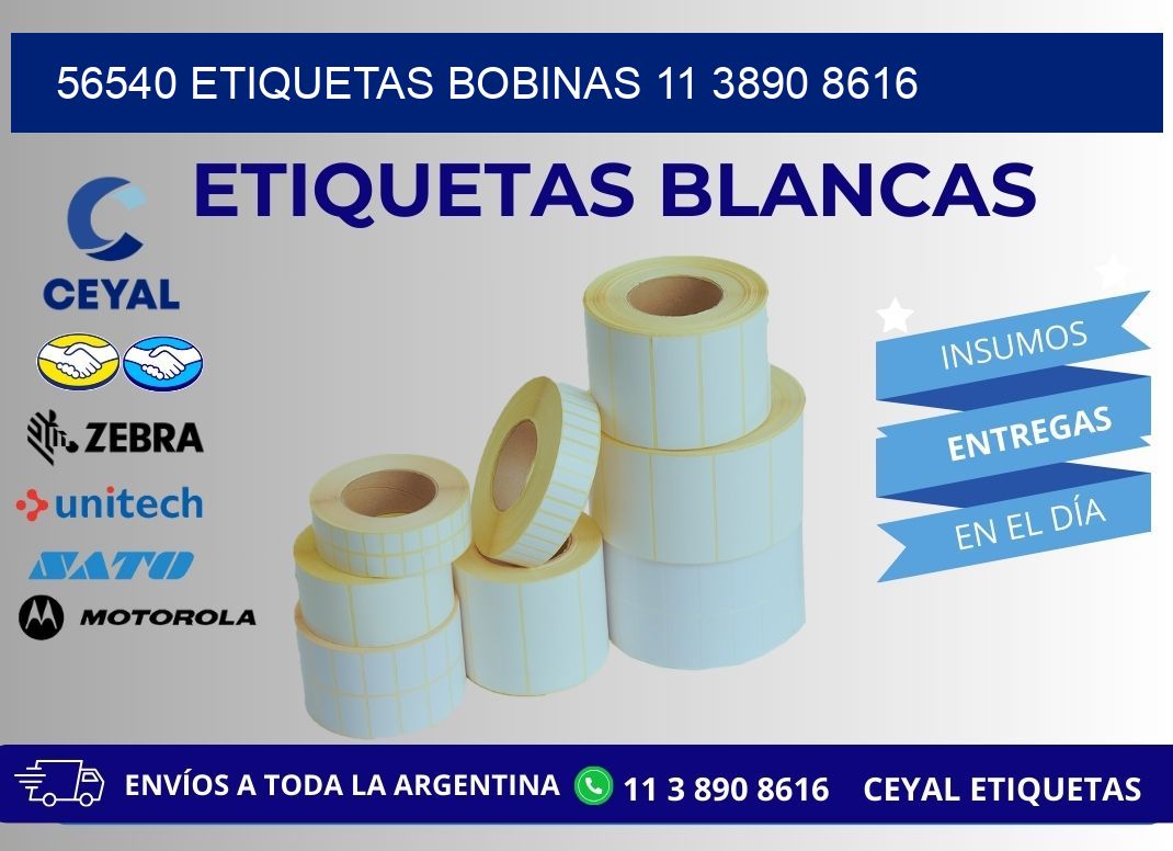 56540 ETIQUETAS BOBINAS 11 3890 8616