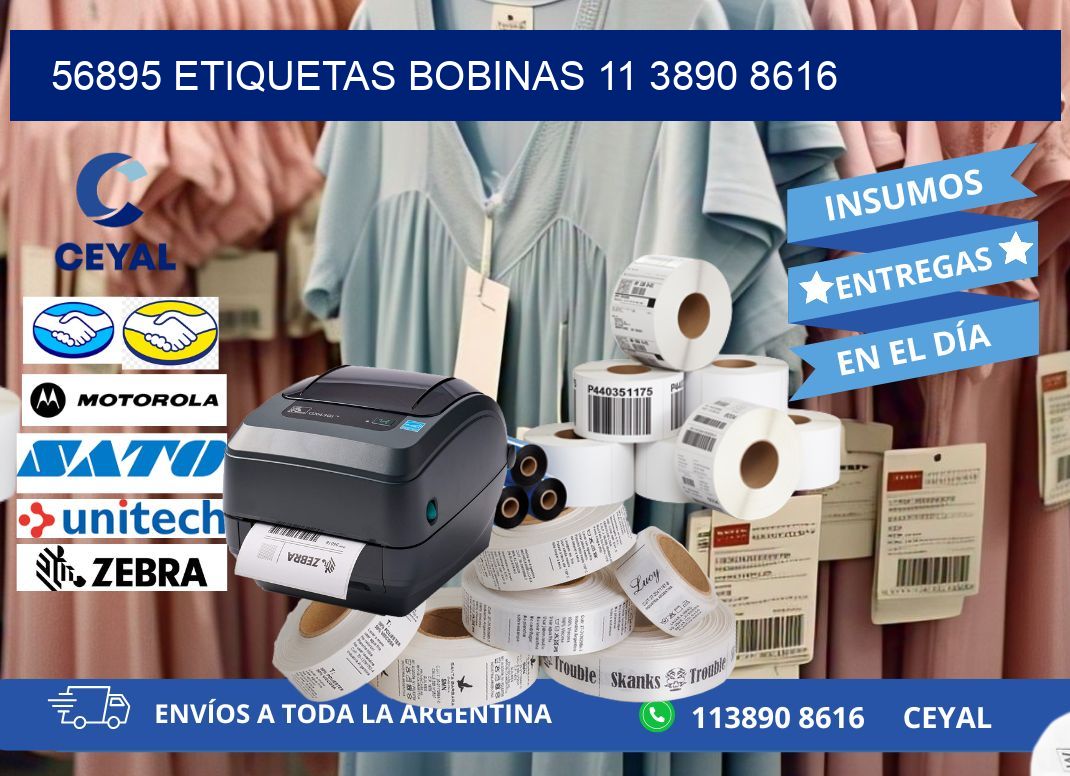 56895 ETIQUETAS BOBINAS 11 3890 8616