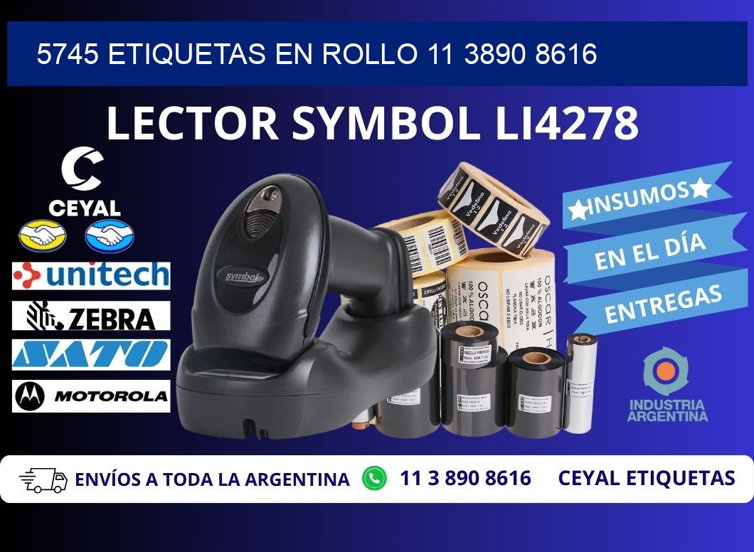 5745 ETIQUETAS EN ROLLO 11 3890 8616