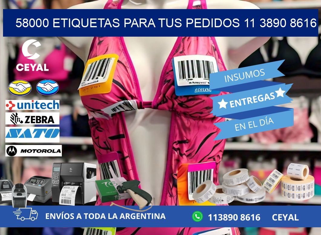 58000 ETIQUETAS PARA TUS PEDIDOS 11 3890 8616