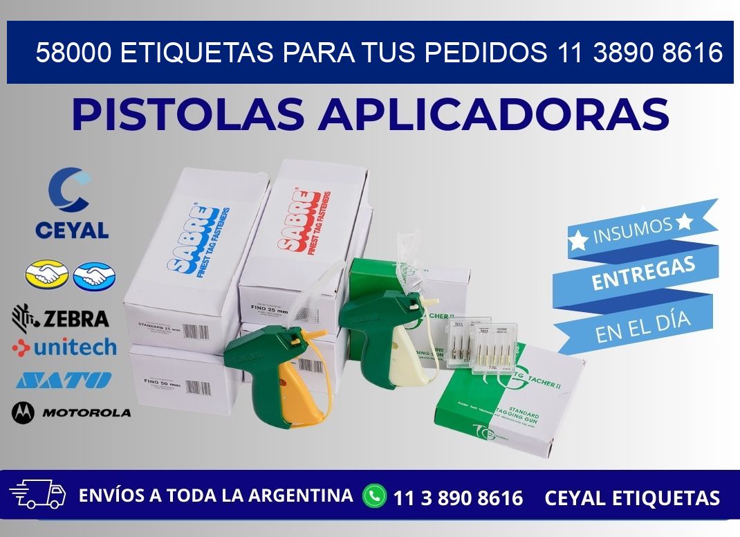 58000 ETIQUETAS PARA TUS PEDIDOS 11 3890 8616