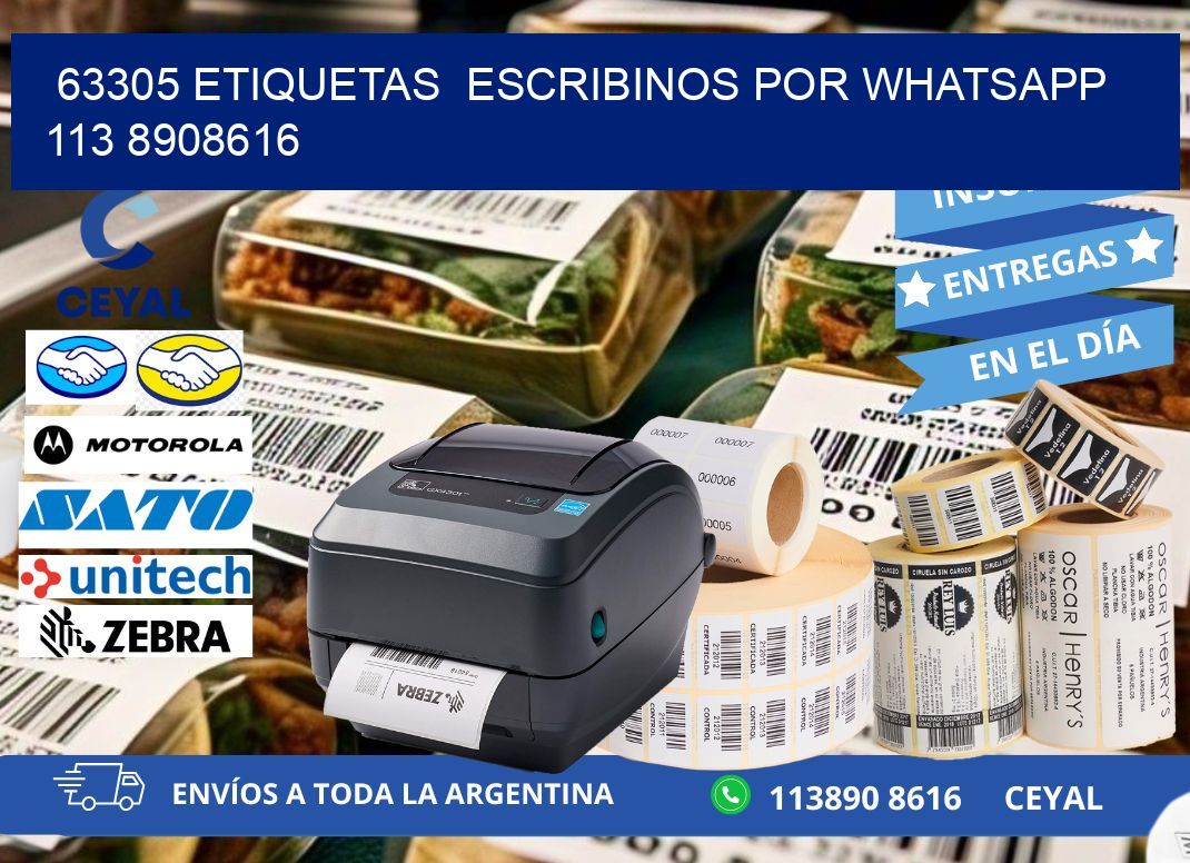 63305 ETIQUETAS  ESCRIBINOS POR WHATSAPP  113 8908616