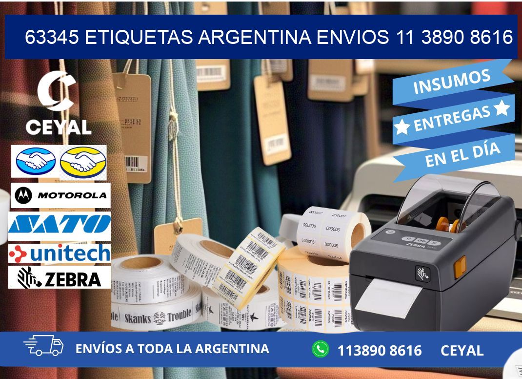 63345 ETIQUETAS ARGENTINA ENVIOS 11 3890 8616