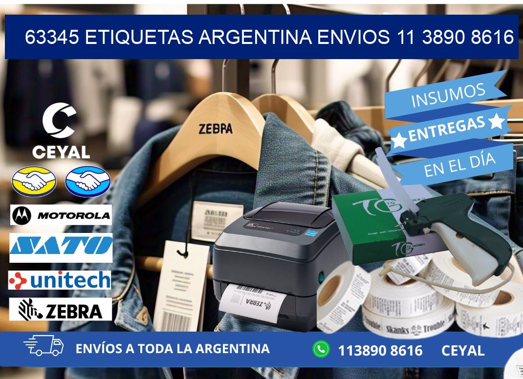 63345 ETIQUETAS ARGENTINA ENVIOS 11 3890 8616