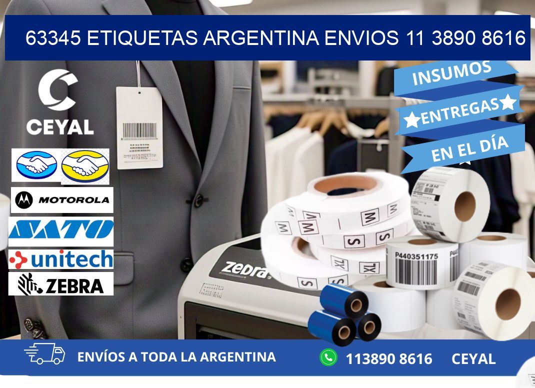 63345 ETIQUETAS ARGENTINA ENVIOS 11 3890 8616